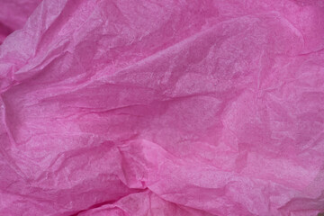 Poster - recycling pink crumpled paper background.