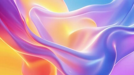 Wall Mural - Abstract colorful animation. Beautiful gradient texture, Moving abstract multicolored background.