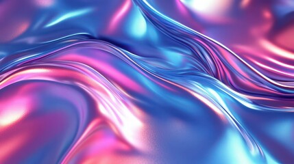Wall Mural - Liquid multi-colored mixed pearlescent paints slowly flow. Abstract multicolored paint background.