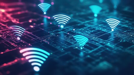 Aufkleber - Innovative Wireless Technology Solutions Shaping the Future of Connectivity Enhancing Communication Efficiency and Bridging Global Distances Seamlessly