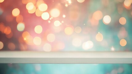 Poster - Colorful bokeh lights create a festive atmosphere perfect for celebrations or events