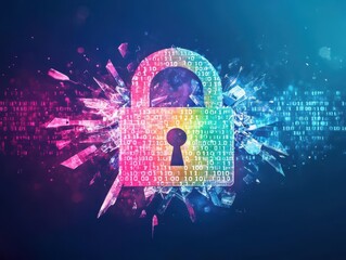 Poster - Intricately Designed Lock Featuring a Central Keyhole Symbolizing Security and Mystery with an Elegant Finish in a Dimly Lit Environment