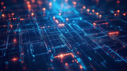 Aufkleber - Cybersecurity visualized as glowing digital shields protecting data, abstract composition