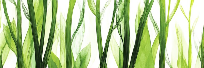Poster - Charming Asparagus Pattern Brings a Fresh Vibe to Minimalist Design Aesthetics in Soft Pastels