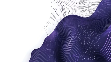 Abstract Purple Waveform Design With Dots
