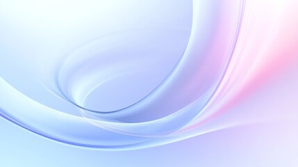 Poster - Dreamy light blue and purple light and shadow curved surface conference kv background
