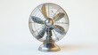 © Taman Siswo - Vintage Metal Fan with Distressed Finish