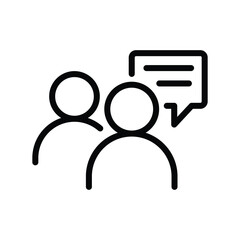 Poster - opinion icon. people with speech bubble sign can be used as symbol of speech, comment, review and more. transparent png and vector illustration.