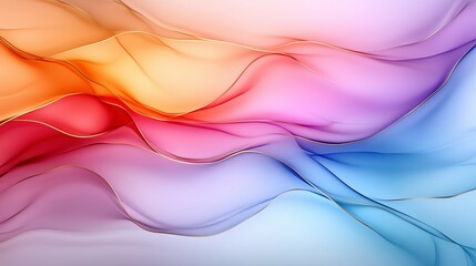 Poster - A colorful, flowing wave of paint with gold accents. The colors are bright and vibrant, creating a sense of energy and movement. The gold accents add a touch of luxury. Overall. AI generated.