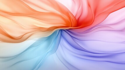 Poster - A colorful, abstract design with a blue and orange swirl. The colors are vibrant and the design is dynamic. AI generated.