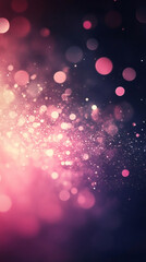 Poster - abstract background with glowing bokeh lights creating a festive and magical atmosphere, ideal for c