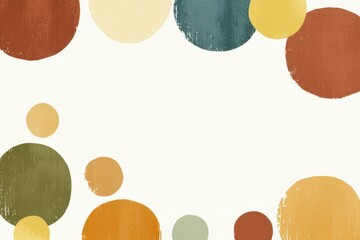 Poster - Colorful Abstract Circles on Light Background for Creative Design Projects