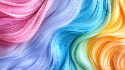 Poster - Vibrant swirls of color creating a dynamic abstract pattern