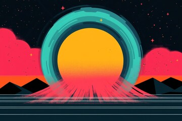 Poster - A pixel art rendition of a yellow starburst candy with animated sparkles, set against a retro-style grid background for a nostalgic gaming aesthetic
