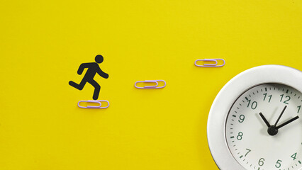 Poster - Time for growth as Business career challenges concept