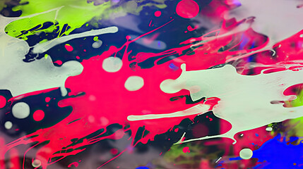 Poster - Neon Colors Dance on a Dark Background, Creating a Mesmerizing Artistic Expression