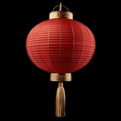 Wall Mural - Red Chinese Lantern with Gold Accents Festive Decoration