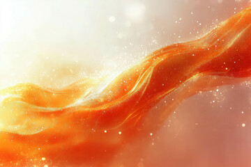 Wall Mural - orange wave background