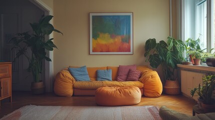 Canvas Print - modern living room