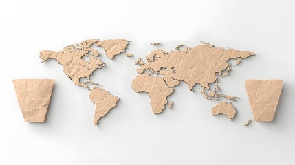 Poster - Detailed map showcasing the intricate global supply chain network highlighting its critical role in investment decision making across international markets and industries