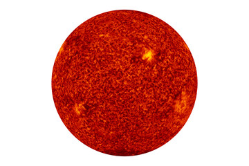 Wall Mural - sun isolated on white background. elements of this image furnished by nasa