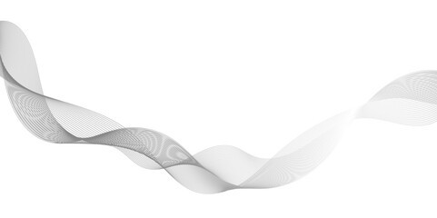 Poster - abstract wave element for line design, dynamic sound wave isolated on white background, abstract gre