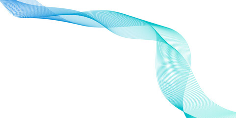 Wall Mural - abstract modern background with blue wavy lines, dynamic flowing wave lines design element, futurist