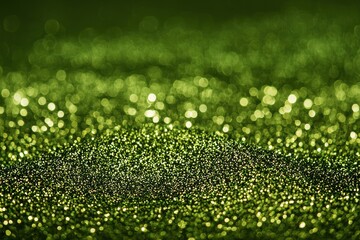 Poster - Glittering Green Abstract Backdrop with Shimmering Light Effects and Texture