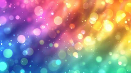 Poster - Abstract holographic texture with shifting rainbow colors, creating a futuristic and shiny effect.