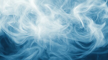 Poster - Abstract texture of swirling blue and white waves, resembling ocean currents, with a subtle gradient background.