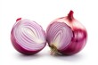 © Kanokporn - A vibrant red onion, halved to reveal its layered interior, showcasing the characteristic color and texture of this popular culinary vegetable.