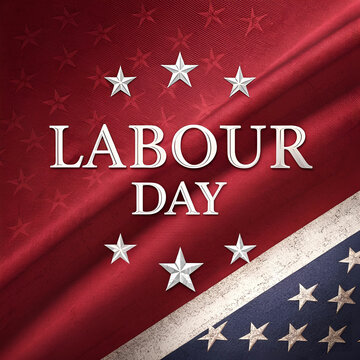 realistic labour day written design