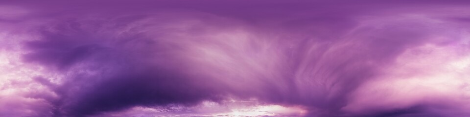 Wall Mural - dark moody rain clouds in dramatic overcast sky. seamless 360 hdr spherical panorama. full zenith or