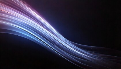 Poster - Abstract light trails flowing on dark background