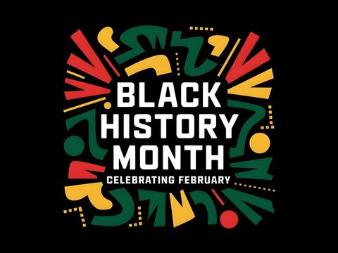 Black History Month Celebration Poster With Vibrant African-Inspired Patterns