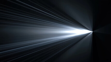 Poster - Dynamic Light Beams Cutting Through Dark Space in a Stunning Visual Effect