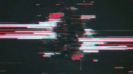 Glitching digital data storm abstract backdrop