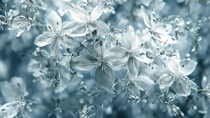 Wall Mural - Delicate cherry blossom petals floating softly in a serene natural setting during springtime