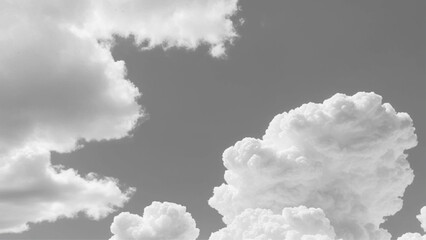 Wall Mural - Sky with white clouds background. White Clouds from above. Top view from an airplane over white clouds. High in the Heavens.	