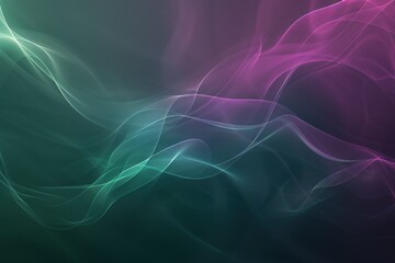 Poster - A colorful, wavy background with a purple and green hue