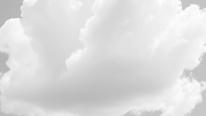 Wall Mural - Abstract cloud formations on white background Sky with white clouds background. Fluffy white clouds in sky, soft texture, bright light,