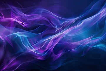 Poster - A purple and blue wave with a blue background