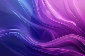 Poster - a purple and blue wave pattern with a purple background
