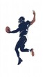 © ThatWorksMedia - Dynamic Silhouette of a Football Player Making a Powerful Mid-Air Throw in an Intense Game Moment