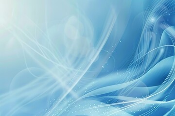Poster - a blue background with a white line in the middle