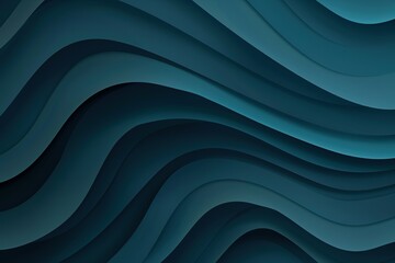 Poster - A blue wave with a lot of detail