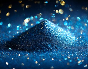 shimmering cobalt metal particles background