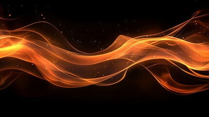 Wall Mural - Vibrant Flames Erupting Against Dark Background Creating Dynamic Contrast and Intense Visual Impact