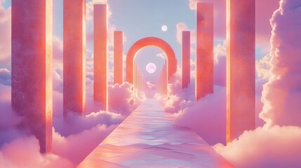 Poster - Gateway to an alternate dimension, surreal visuals of a multiverse concept.