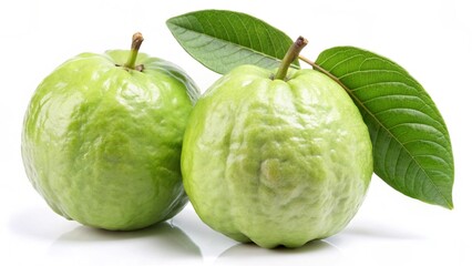 Wall Mural - Guava fruit isolated on the white background
